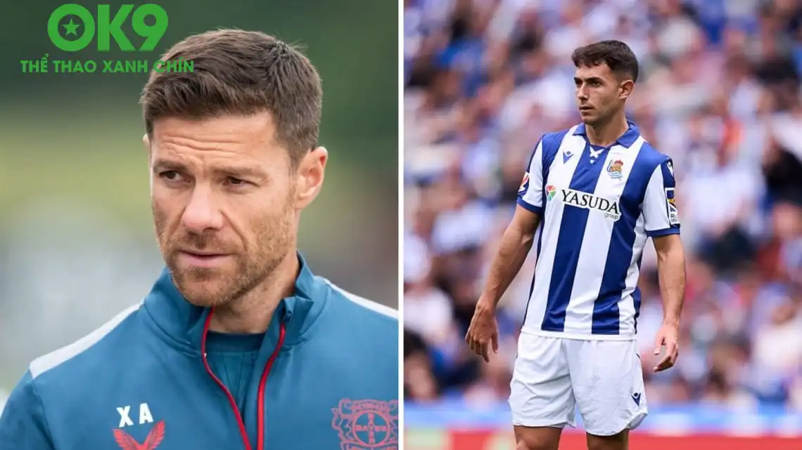 Xabi Alonso từng trực tiếp huấn luyện Zubimendi tại Real Sociedad B Xabi Alonso từng trực tiếp huấn luyện Zubimendi tại Real Sociedad B